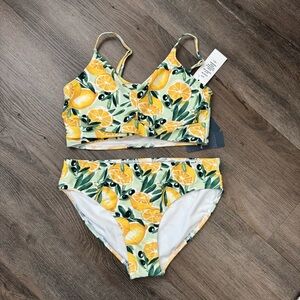 NEW Abercrombie Kids Citrus Print Bikini swimsuit bathing suit
